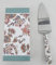 Digiglio Bomboniere Bomboniera Paletta Torta Decoro Paisley Porcellana e Metallo con Astuccio