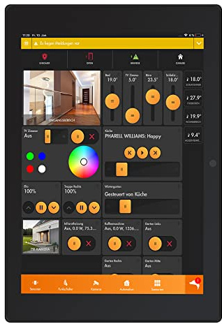 Lupus – Pantalla PoE Smarthome de 10 Pulgadas, Tableta Smarthome de Montaje en Pared empotrada, Fast Arm RK3588, Sensor de proximidad, WiFi, Android 12, Pantalla táctil