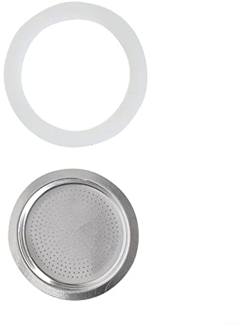 Dichtungsringe für Espressokocher,Ersatz Dichtung Dichtung,Dichtungsring Kaffeebecher,Siebeinsatz und Dichtungsringe für Kaffeekannen(6 Becher Außendurchmesser 70mm)
