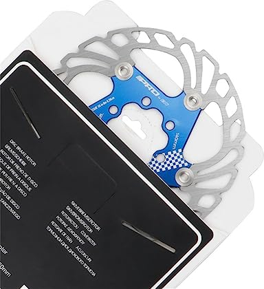 Fahrrad-Bremsscheibe, 140 mm, 160 mm, 180 mm, 203 mm, Rotor, MTB, Rennrad, Fold Bike, coole Scheibe, Schwimmer, Rotor, Seilzug und hydraulische Scheibenbremse (blau, 140 mm)