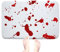 Bloody Footprint Fußmatte - Rutschfeste Absorbierende Blut Halloween Fußmatte Beängstigend | Beängstigend Blutspritzer Fingerabdruck Fußmatte für Bad, Flure, Wohnzimmer Novent