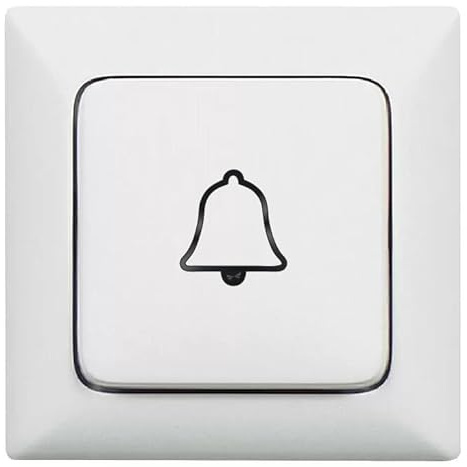 6 Stück Glocken Symbol Aufkleber, Selbstklebend, Dekorativ, Abziehbild (RMT2/1) (15 x 15 mm)