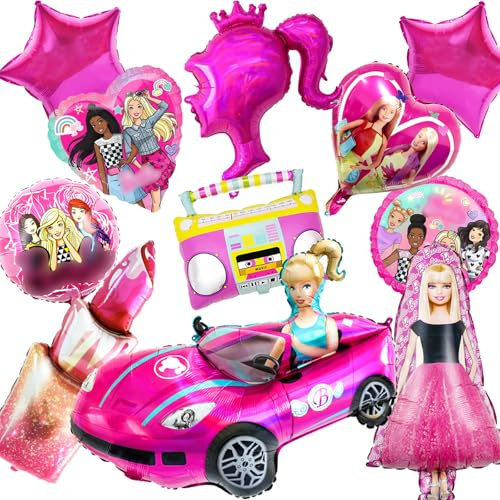 Decorazioni Compleanno Barb, Barb Palloncini In Alluminio, Barb Palloncini Compleanno, Set Decorazioni Festa Barb, Palloncini a Tema Barb, Palloncini Rosa, Decorazioni Di Compleanno Per Ragazze