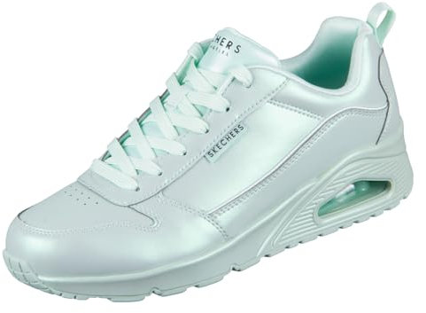 Skechers Uno Galactic GAL, Zapatillas Mujer, Mint Duraleather/Jersey, 37 EU