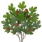 Arborus Artificial Figs Leaves with Stems 24.4 Faux Fig Tree Branches with Fig Fruits Fake Figs Twigs for Vases Artificial Dark Green Foliage Spray for Home Floral Arrangements Centerpiece Decor