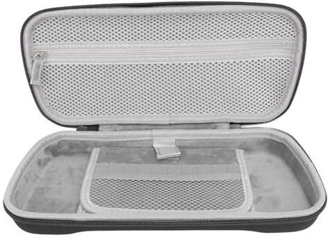 Étui de Rigide Compact, Sac de Voyage Portable à Coque Rigide avec Poches, pour Rog Ally X 2024 RC72LA, pour Rog Ally 2023 RC71L, pour Claw A1M et Autres Accessoires (Black)