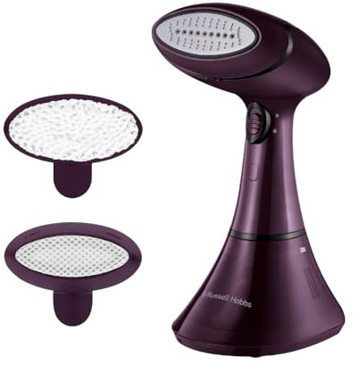 Russell Hobbs Défroisseur vapeur (Compact, léger, puissant) Fer à repasser portable (Pour maison, voyage,bureau, réglage de vapeur pour tissus délicats et tissus d'ameublement, 1800W,rapide) 27410-56