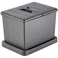 Aspira Modularer Mülleimer für Schublade, Abfallsammler „Müllomatic MODUL 1 Mini“ | Kunststoffbehälter mit montierbarer Basis | Volumen: 1x12L | Mülltrennsystem | Höhe 238mm (MODUL 1 Mini)