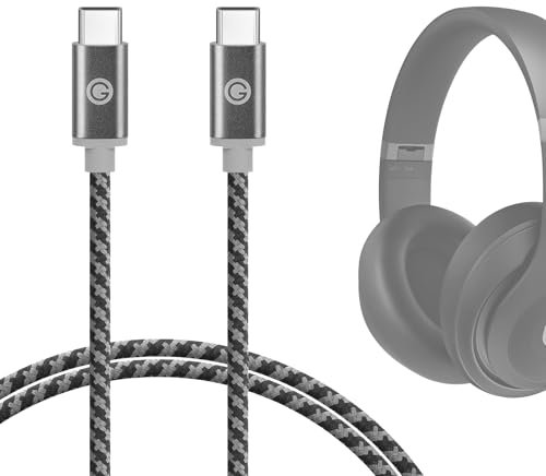 GEEKRIA Cavo audio USB-C compatibile con cuffie Apple, Beats, Sennheiser, B&W, JBL, Razer, per telefoni e cuffie (1,2 m)