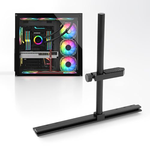 LICAEVEY Soporte de Soporte GPU Soporte Ajustable Anti Sag GPU Soporte GPU Soportes Video Soporte de Video 35-120 Mm para RTX 4090 3080 Cajas de ATX - Aluminio Aeroespacial para 90 Mm de (Black)