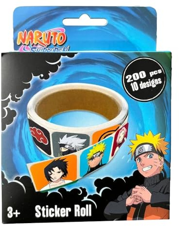 Naruto Charaktere Aufkleber (200 Stück) (Einheitsgröße) (Mehrfarbig)
