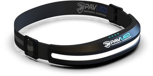 PAVLED Head Torch Rechargeable LED Headlamp Hardhat Light, COB 230° Floodlight Hands-Free Flashlight Red Light Headlight - Super Bright Head Lamp for Camping, Repair, Fishing, Mechanic