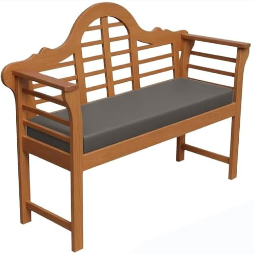 UWOBTN Bankauflage Outdoor 5cm Dicke Wasserfest Sitzauflagen Mit Reißverschluss Waschbar Abnehmbarem Bankkissen rutschfeste Sitzbank Auflage für Fensterbank，Küchenbank ，Gartenbank(B3,50x115x5cm)