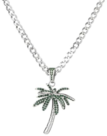 Collier palmier en argent Sterling 925 pour femmes, accessoires pour filles, pendentif de plage en noix de coco tropicale, Vocation hawaïenne, colliers
