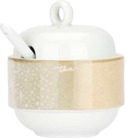 THUN - Zuccheriera in porcellana Iconic Elegance - Porcellana, D 9,9cm x H 6,8cm