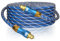 EMK 10M Digital Optical Audio Cable (Toslink S/PDIF) with 24K Gold-Plated Connectors - Compatible with Sound Bars, Blu-Ray Players & Home Theater Systems (Blue)
