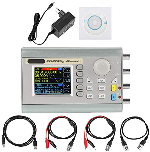 Generatore di Funzioni, Akozon JDS2900 DDS Signal Generatore di Segnale a Doppio Canale ad Alta Precisione 15/30/ 40/50 / 60 MHz Function Generator Segnali 266MSa / s(15MHz)