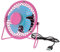 MIK funshopping Ventilador USB Mini Retro Fan Summer Holidays 14,6 x 15 cm (Rosa - Azul)