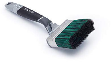 Harris Ultimate Shed & Fence Swan Neck Exterior Woodwork Paint Brush,100mm, Grey