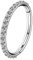 OUFER 16G 5 mm Cartilage Earring Hoop Stainless Steel CZ Line Helix Earring Hoop Daith Earring Piercings Jewellery