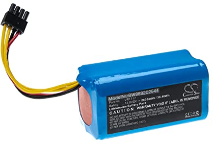 vhbw Akku kompatibel mit Proscenic Cocoa Smart 780T, 790T Saugroboter (2600 mAh, 14,8 V, Li-Ion)