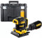 Dewalt DCW200N 18V Brushless 115mm Palm Sander Body in Case - No Tote Tray