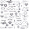 HERZWILD Schmuckverbinder Metall 50pcs gemischte charms anhänger set DIY Schmuckanhänger Anhänger Herz Schmuckverbinder DIY Basteln Charms Anhänger Halskette Armband Making Zubehör (Silver)