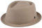 LIERYS Blank Pork Pie Damen/Herren - Filzhut wasserabweisend - Porkpie knautschbar - Hut aus Wollfilz - Wollfilzhut Sommer/Winter beige XL (60-61 cm)