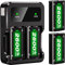 Battery for Xbox One/Xbox Series X/S Controller, 2 * 6240mWh(2x2600mAh) Rechargeable NiMh Batteries 2.5-hour Fast Charger Support for Xbox One/Xbox Series S/X/Xbox Elite Controllers