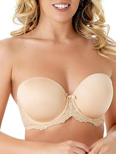 Gossard Womens Superboost Lace Strapless Bra, Beige, 32D UK