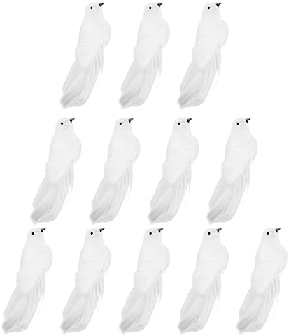 TENDYCOCO Weihnachtsschmuck 12 gefälschte Vogel Dekore Weihnachten dekorative Simulation () Christmas Decorations
