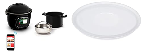 Moulinex Cookeo Touch Wifi Multicuiseur intelligent, Haute pression, Cuve 6 L, Jusqu’à 6 personnes & Couvercle de Conservation Pour Multicuiseur Intelligent Cookeo XA608000