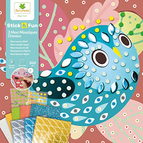 Sycomore Stick n Fun 3 Maxi Mosaiks – Vögel