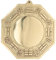 Yardwe Bagua-Spiegel Aus Reinem Kupfer Mit Konvexem Design, Feng Shui Türdekoration Zum Schutz Vor Negativer Energie, 16 cm Goldener Wandspiegel Für Zuhause Und Büro