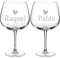 Wanapix | Pack 2 Verres Gin Tonic Personnalisable avec Nom | Verre Ballon/Cocktail | Cristal Gravé au Laser | Lavable au Lave-vaisselle | 70cl | Name