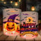 12 Windlicht Tischdeko Halloween Deko Tisch Horror, Kürbis/Fledermaus/Hexe Halloween Deko Innen, Gruselig Halloween Kinder Geburtstag Party Set, für Teelichter oder Kerzen