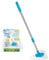 HOMESHOPA Triangle Cleaning Mop, 180° Rotatable Adjustable Microfiber Dust Mop, 76-85cm Extendable Long Handle Dry & Wet Cleaner for Home, Kitchen, Bathroom, Floor, Ceiling, Window (With Refill)