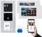 Nonic Balter ERA Silber IP Unterputz Video-Türsprechanlage mit Fingerprint Set 1 Familienhaus (1x Türstation mit Full HD Kamera, 2X Touchscreen 7 WiFi-Monitor Weiß, Android & iOS APP, 2-Draht, RFID)