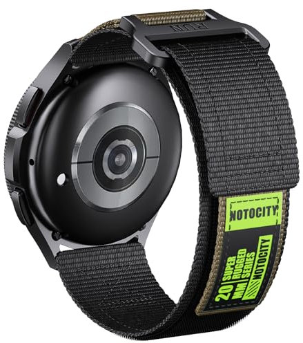 Compatibile con Samsung Galaxy Watch 7/6/5/4 40mm 44mm/Watch 6 Classic 43mm 47mm/Watch 5 Pro 45mm, 20mm Nylon Cinturino Per Galaxy Watch 4 Classic/Watch 3/Active 2/Gear Sport