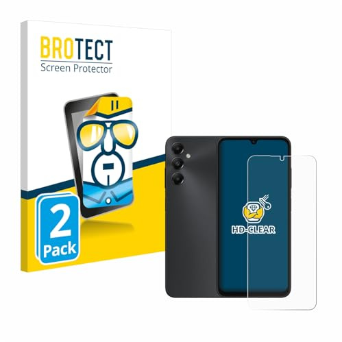 BROTECT Schutzfolie für Samsung Galaxy A05s | 2 Stück Transparenter Displayschutz Made in Germany Klare Displayschutz-Folie Clear Einfache Montage Case-Friendly