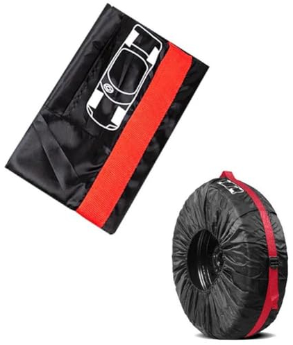 Autoreifenabdeckung zum Platzieren von Autoreifen-Set, staubdicht, Auto-Rad-Reifenaufbewahrung, Universalabdeckung, Taschen, Reifenzubehör, Autoreifen