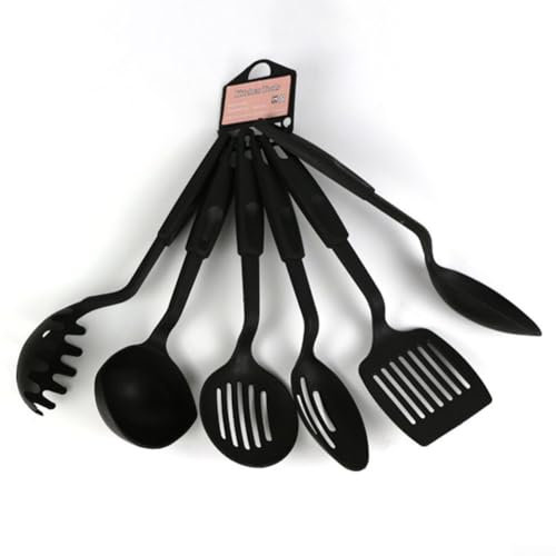 Utensili da cucina in nylon resistente, set da 6 pezzi, antiaderenti, per cuocere al forno, friggere, proteggere le mani