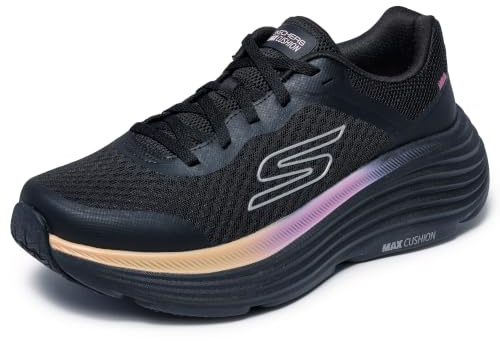 Skechers Damen Max Cushioning Endeavour Canova Turnschuhe, Black Synthetic/Black Trim, 40 EU