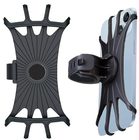 nllkii Support Téléphone Vélo Moto Universel, Rotation 360°, Porte Téléphone Vélo pour 4.5-7 Pouces Smartphones, Compatible Trotinette Électrique, VTT, Scooter, Moto Sportive, Installation Facile