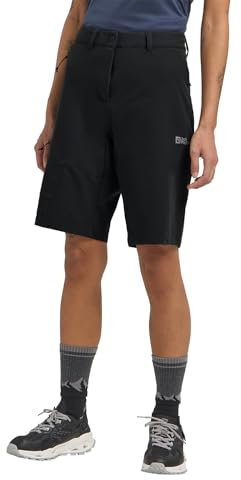 Jack Wolfskin Damen Pico Trail Wander-Shorts, Schwarz, 42 EU
