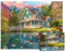 100 Teile Puzzles für Erwachsene Sommerhaus Puzzle 100 Teile Puzzles, Berg Villa Landschaft Puzzles Puzzle für Erwachsene Mountain Cottage Malerei Puzzle Senioren Kinder