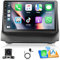 Podofo Autoradio per Ford Fiesta 2009-2014 con Wireless Carplay, 2+64G Radio Android 13 da 9 Pollici con Schermo, Bluetooth, Android Auto, WiFi, GPS + Telecamera Posteriore e Microfono