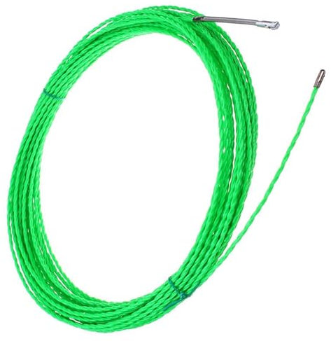 Pangyoo Electrical Wire 4mm 5m-50m Electrical Cable Puller, Fiberglass Cable Push Pullers, Duct Snake Rodder Fish Tape, Wire Draw Aid Tool(50M)
