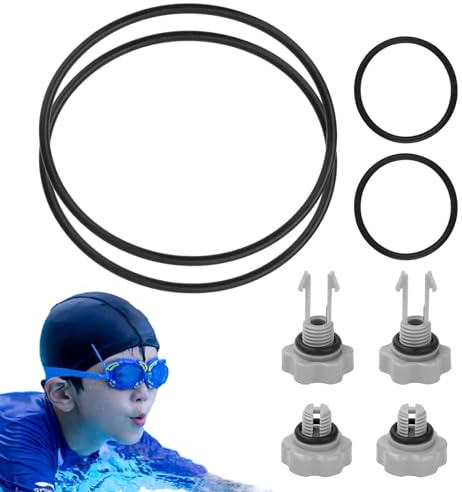 Ersatzfilter-Set für Poolpumpe, Ersatz-Dichtungsset für Filterpumpe | Teile für Poolpumpen, Komponenten des Dichtungssets für Luftauslassventile