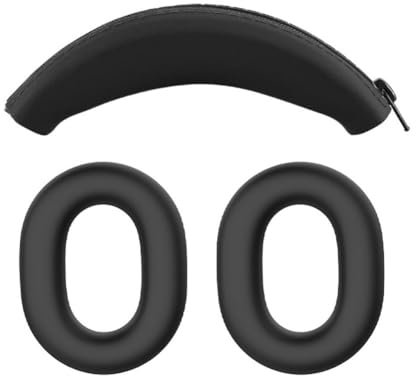 CRGANGZY Almohadillas de silicona para el haz de cabeza, almohadillas suaves, funda de repuesto para auriculares Sony ULT WEAR WH-ULT900N/WH-1000XM3/XM4 (negro)